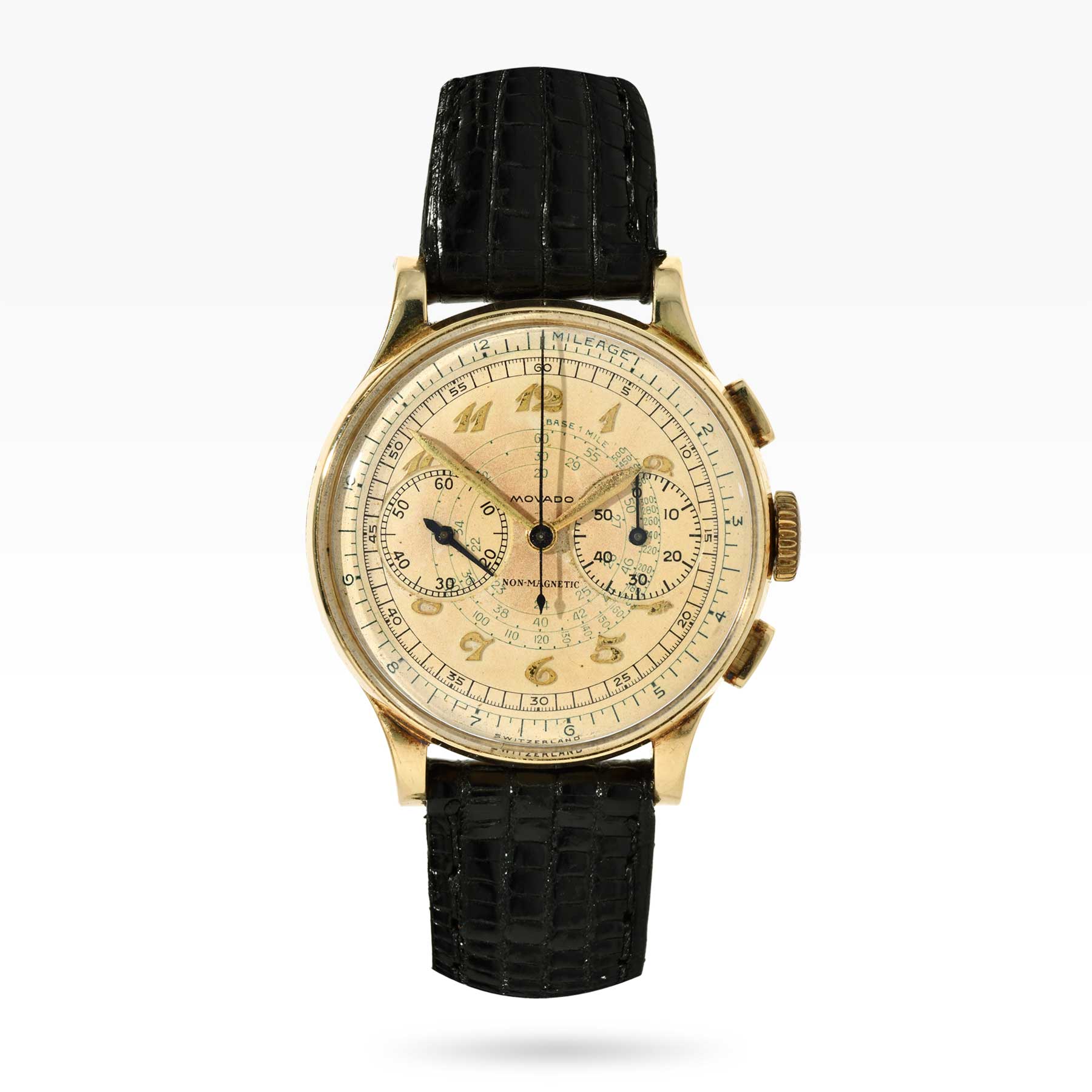 Movado Amagnetic 49002 Chronograph from the 1940s - 2ToneVintage Watches Singapore