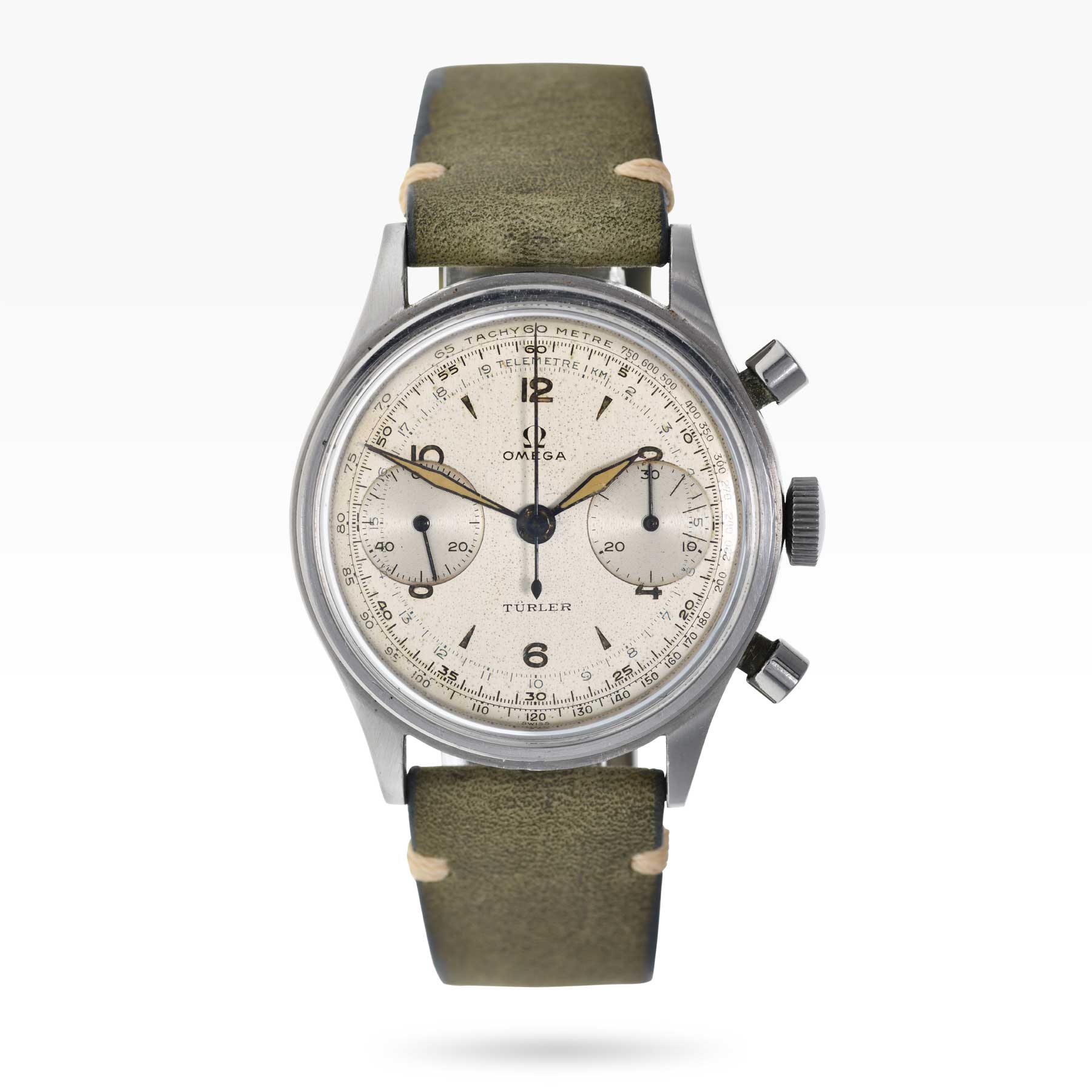 Vintage Omega Ref CK2077 Chronograph from 1950s - 2ToneVintage Watches Singapore