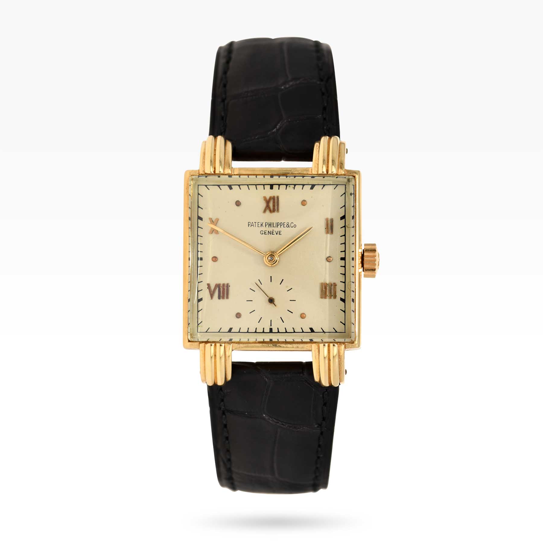 Patek Philippe Vintage Ref.1567J Yellow Gold Large Square Watch from the 1940s
