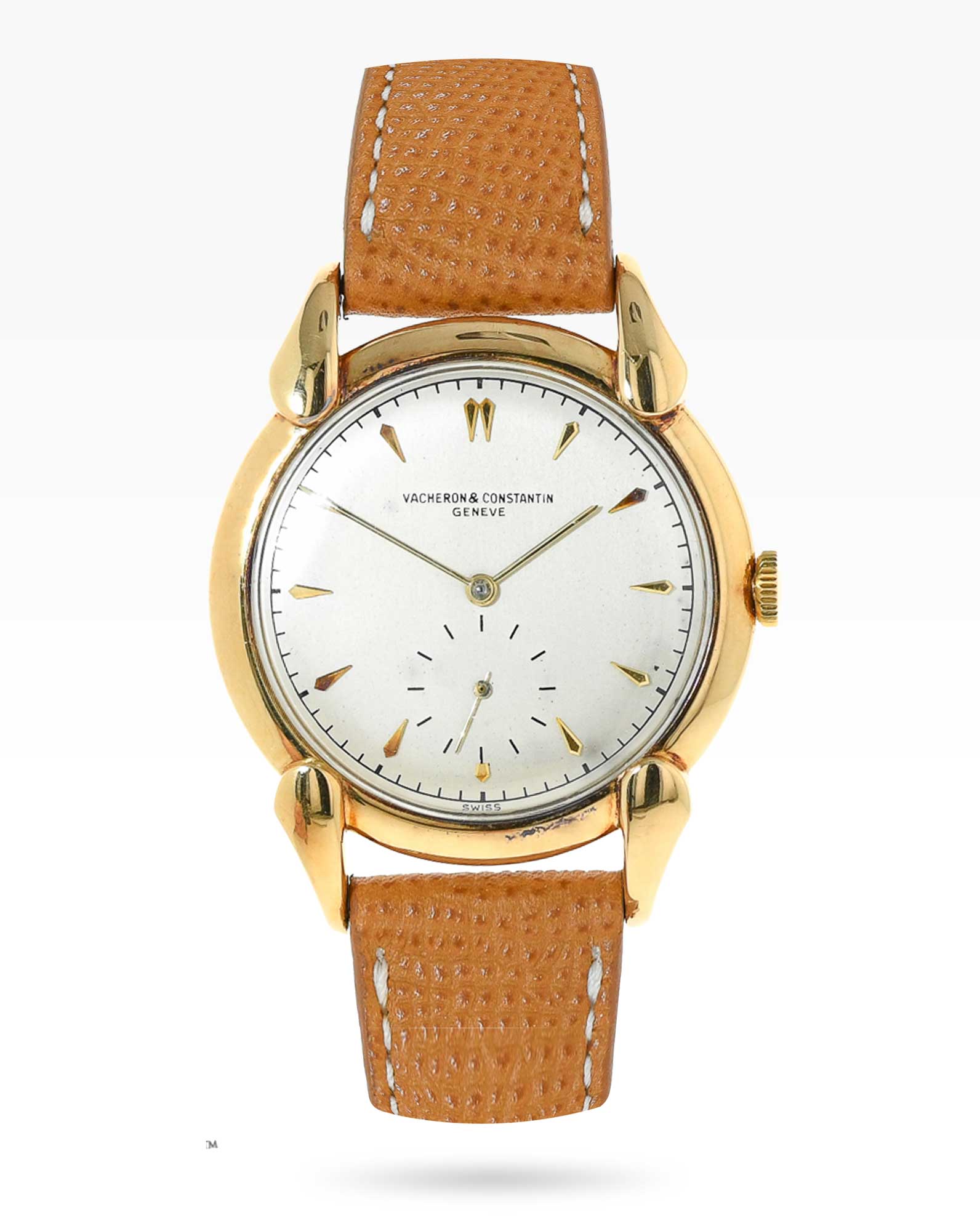 vacheron Constantin 38mm oversized dresswatch with overhanding spider lugs from the 1960s - 2ToneVintage Watches