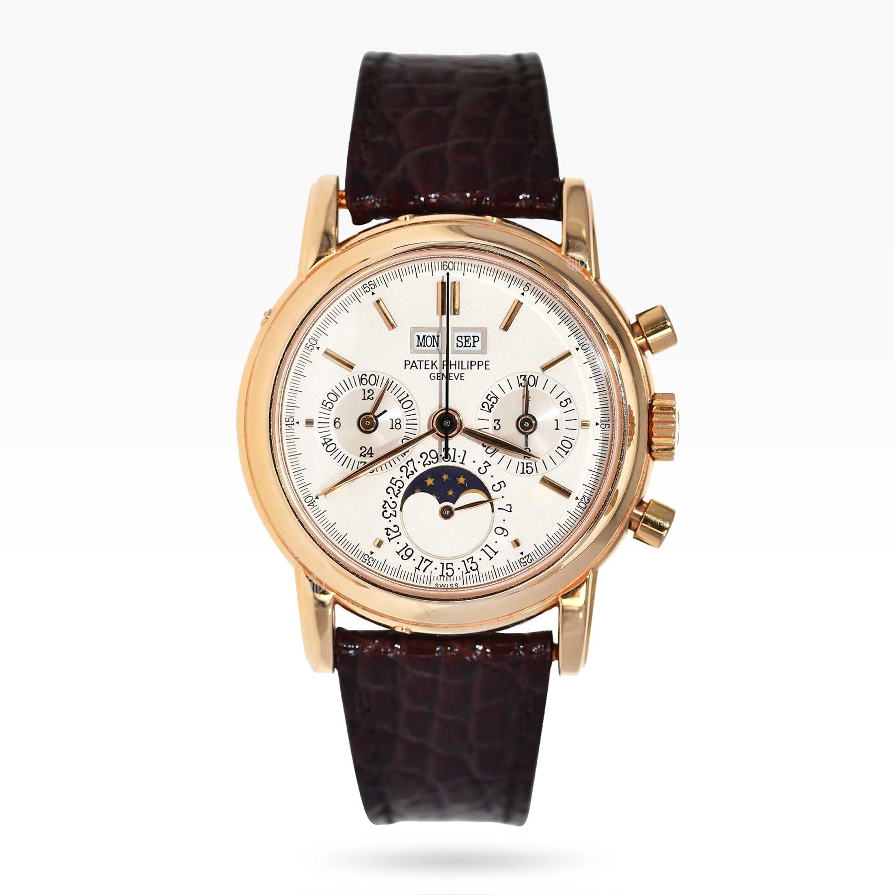 Vintage Patek Philippe Ref3970E Rose Gold Perpetual Calendar Chronograph from 1989 - 2ToneVintage Watches Singapore