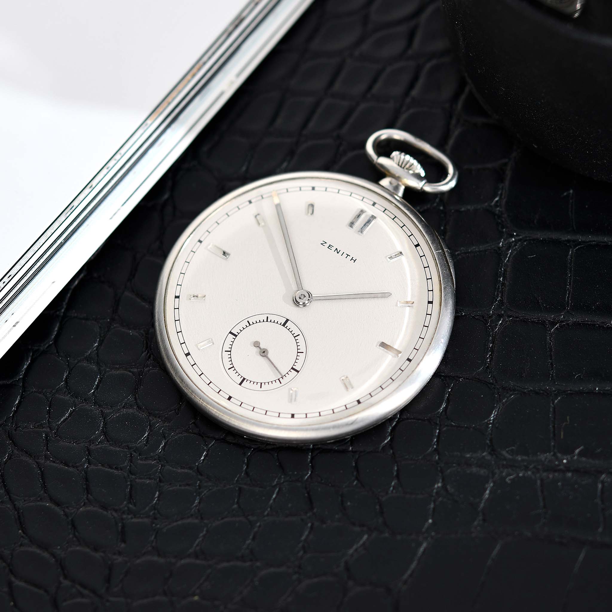 Zenith-platinum-open-face-diamond-dial-pocket-watch-img-main3